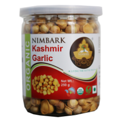 Nimbark Organic Kashmiri Garlic | Single Clove Garlic | Kashmiri Lehsun 250 gm